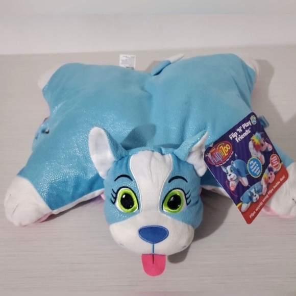 Flipazoo Toys Flip Zoo Flip N Play Glitter Puppy Rainbow Troll